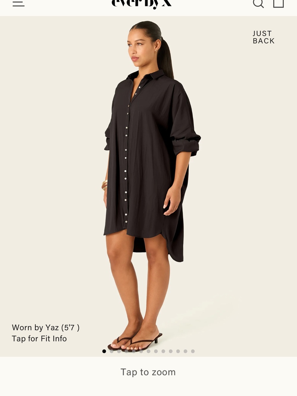 Ever by X ‘the luxe Draper shirt dress’